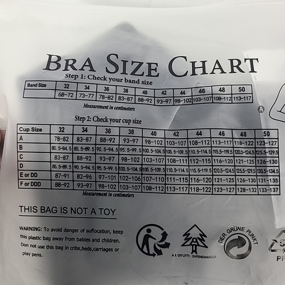 NEW FallSweet Women GreyPadded Push Up Comfort Underwire Hide Back Bulge Bra 36B - Picture 11 of 12